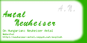 antal neuheiser business card